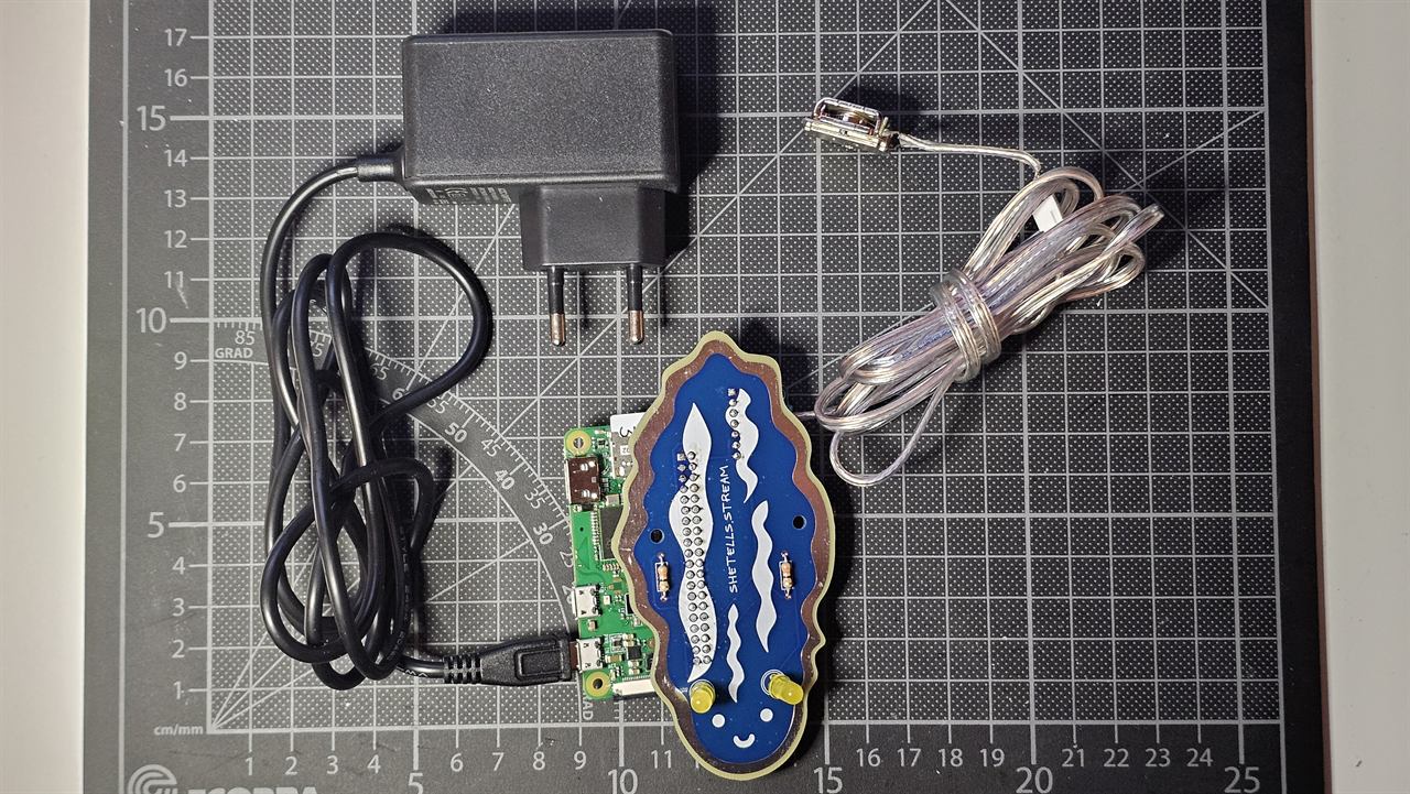 Complete, with the USB power supply